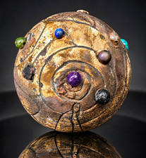 THE STARGATE SPHERE Winged Celestial Being • Spiral Galaxy • Planetary Inlays picture