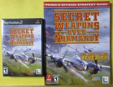 Secret Weapons Over Normandy - PS2 Lucas Arts with Official Strategy Guide 2003 picture