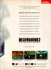 Activision MechWarrior 2 Vintage Magazine Print Ad 1997 PlayStation Saturn picture