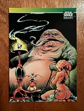 1993 Topps Star Wars Galaxy #104 Sam Kieth A Jabba the Hutt Oola Salacious Crumb picture