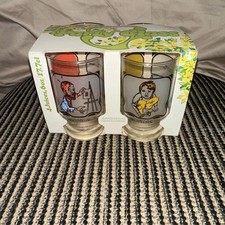 Vtg 1976 Sterling Publishing Guinness World Record 4 Juice Glasses (4oz) Org Box picture