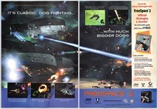 Freespace 2 - PC Game - Vintage Original Print Ad/Poster Interplay Promo 1999 picture