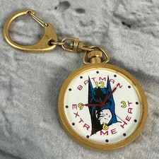 VTG 1997 DC Comics Batman Watch Extreme Heat Clip-On Keychain Made in Japan picture