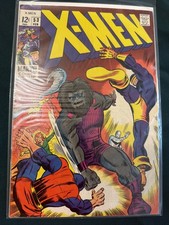 X-Men #53 Marvel 1969 Barry Windsor-Smith 1st US Art Beast Origin Blastaar picture
