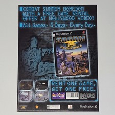 Socom US Navy Seals PlayStation PS2 Authentic Magazine Ad picture