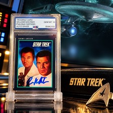 WILLIAM SHATNER AUTOGRAPH • PSA/DNA GEM MINT 10 • STAR TREK 25th ANNIVERSARY🖖 picture