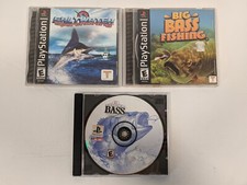 PlayStation PS1 Games Lot of 3 Salt Water Sport Fishing Big Bass Fishing + picture
