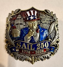Sail 250 USS Arlington Challenge Coin Rare USA Military Boston NYC picture