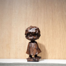 Handmade Wooden Hirono Xiaoye Boy For Pop Mart Fan Hirono Keepsake Souvenir picture