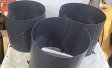 THREE ECONOLITE 12 INCH POLYMER TRAFFIC SIGNAL VISORS picture