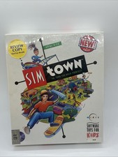 Sim Town Mac CD EA Game SimTown Kids 1994-2002 New Build Your Town USA Big Box picture