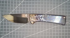 Chaves RCK9 M390 PVD coated blade titanium sculpted handle customized knife picture
