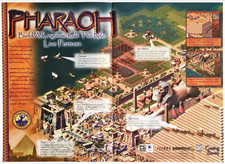 Pharaoh - PC Game -  Vintage Original Print Ad/Poster Sierra Game Promo Art 1999 picture