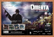 2011 Omerta City Of Gangsters Xbox 360 Original Ad / Retro Wall Art v1 picture