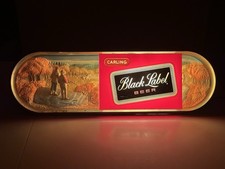 VTG 1960s Carling Black Label Beer 3D Hunting Diorama Lighted Sign 30