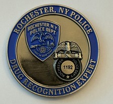 Drug recognition Expert Challenge Coin, Rochester NY picture