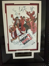 2008 Red High School Musical 3 Framed Poster with full cast Autographs picture