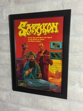 Rare Sarakon C64 Amiga Atari Ad Sheet Poster Framed Ad Page Framed Ad picture