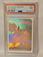1990 Impel Marvel Universe #MH4 WOLVERINE Hologram PSA 9 picture