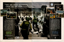 Medal of Honor Frontline Allied Assault 2001 Vintage Print Ad WWII PS2 PC Promo picture