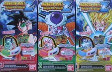 Dragonball Z Saiyan Blue Red Green Scouter set Shokugan Bandai picture