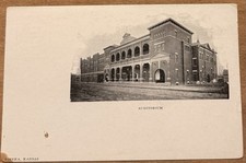 1904 Topeka KS, Auditorium, Shawnee County, Postcard picture