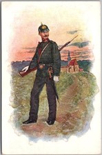 c1910s WWI Military Postcard Soldier in Uniform 