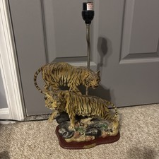 Rare Vintage Bengal Tiger Lamp D & A Collection Works picture