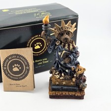 Boyds Bears Bearstone Collection Ms Libearty Wants You Too 1998 Resin Figure Box picture