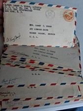 vintage WW2 Paris France Love Letters Sgt Hogan To His Wife In Ga 1944-1945  picture