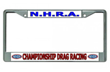 nascar nhra championship drag racing chrome license plate frame made in usa picture