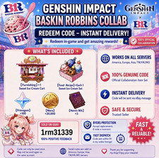 Genshin impact X Bakin Robbins Collab [All Srvers] (redeem Code) picture