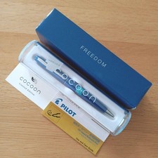 Excellent PILOT Cocoon Freedom Blue 0.7mm Ballpoint Pen Twist Japan picture