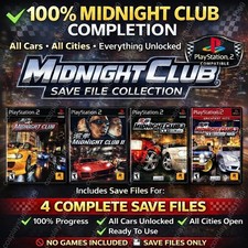 Midnight Club PS2 100% Completed Save Files – All Cars, Levels, Money Unlocked picture