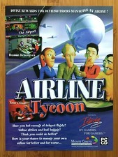 Airline Tycoon PC 2001 Vintage Video Game Print Ad/Poster Official Authentic Art picture