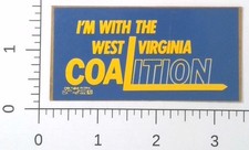 Vintage West Virginia Coalition Coal Mining Union Sticker Decal picture