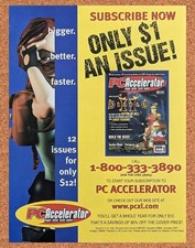 Tomb Raider PC Original 1998 Ad - PC Accelerator Mag Video Game Promo picture