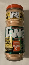 Vintage 1970's Tang Instant Orange Breakfast Drink Mix Glass Jar Full Unopened picture