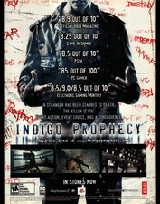 Indigo Prophecy Video Game Ad Atari Quantic Dream 2005 PS2 Xbox PC Promo Print picture