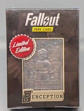 Fallout Perk Card - Limited Edition Perception Metal Perk Card picture