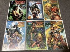 Painkiller Jane Darkchylde Lot of 6 Variants #0, Preview Euro &1 w CoA, #1A,B,C picture