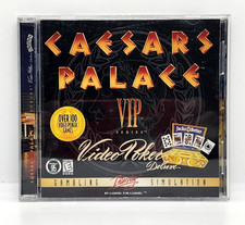 CAESAR'S PALACE VIP SERIES ~ VIDEO POKER DELUXE CD-ROM (1998) WINDOWS 95 picture
