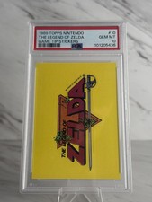1989 Topps Nintendo The legends Of Zelda Game Tip Sticker # 10 PSA 10 picture