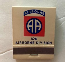 Original *Unstruck* WW2 Matchbook 82nd Airborne Division Ft. Bragg, ONE ONLY picture
