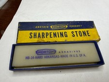 Vintage NOS Norton Sharpening Stone HB-14  Hard Arkansas 4