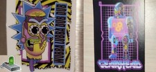 RICK and MORTY FRIDGE MAGNETS (3pc Set: RICK, PORTAL GUN, GEARHEAD) BRAND NEW picture