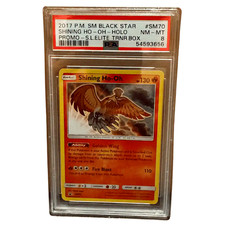 Shining Ho-Oh Holo PSA 8 2017 Pokemon Sun & Moon Black Star Promo S.L ETB #59 picture