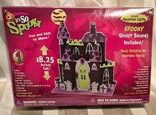 Vintage Foamies Halloween IT'S SO SPOOKY Giant Haunted Castle 3D Foam Kit NEW picture