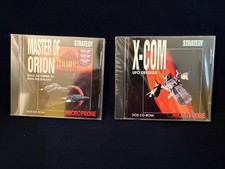 Master of Orion AND X-Com UFO Defense DOS CD-ROMs Micro Prose Strategy 1997 NEW picture