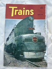 Trains Magazine April 1946 Railroad Kalmbach Publishing See Pics Vintage picture
